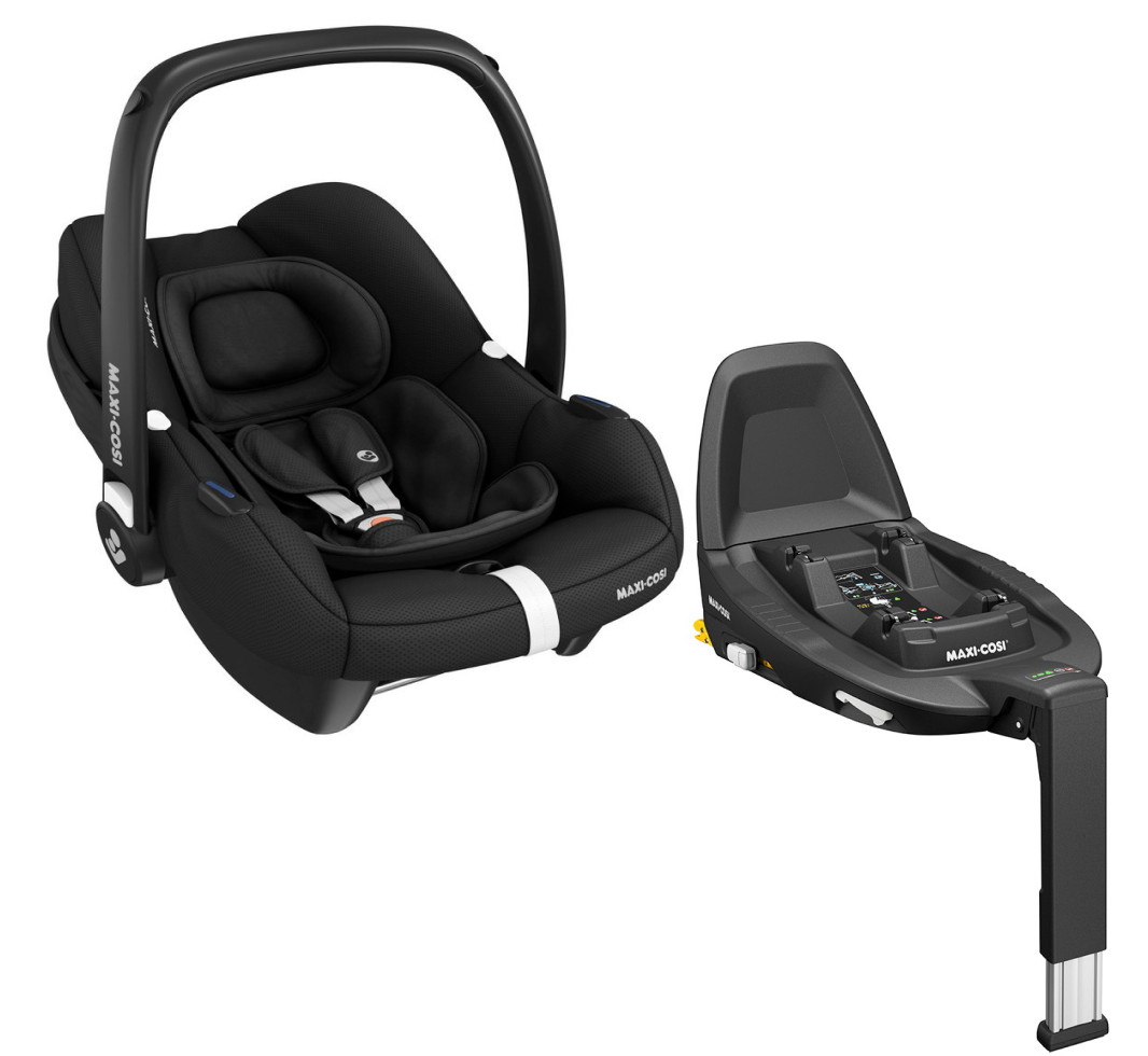 Автокресло Maxi-Cosi CabrioFix i-size с базой Family Fix 3 Essential black черный