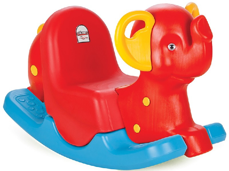 Качалка Pilsan Слон Happy Elephant Красный с синим