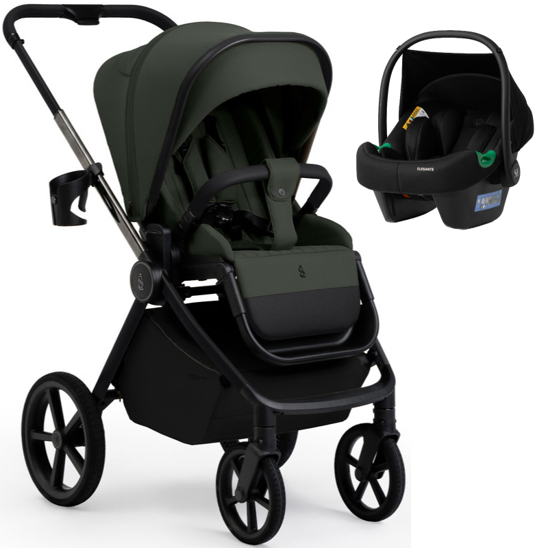 Прогулочная коляска Sweet Baby SBL Elegante Therma + автокресло Elegante Plus Green