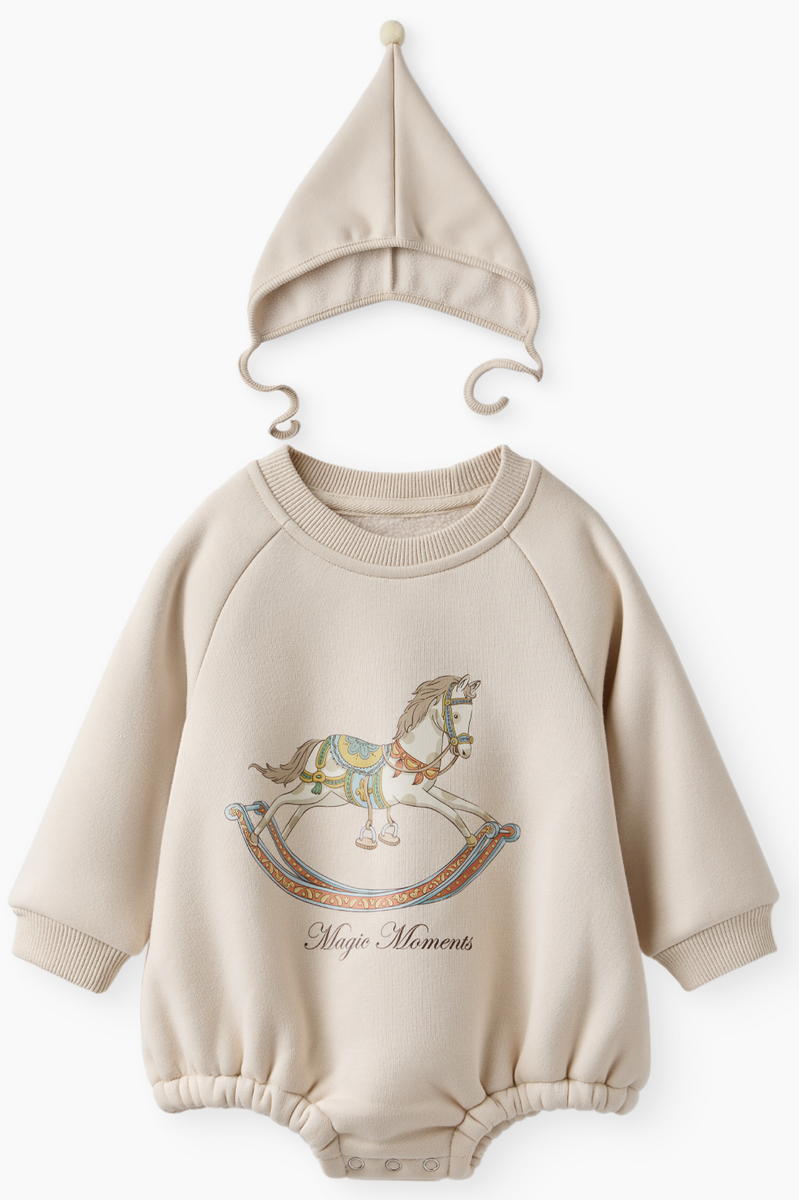 Джемпер-боди и шапка Happy baby 88573-0 ЧЗ cream, 62-68 62