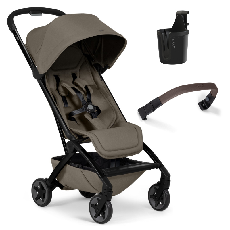 Детская прогулочная коляска Joolz Aer 2 SE с бампером и подстаканником Hazel brown
