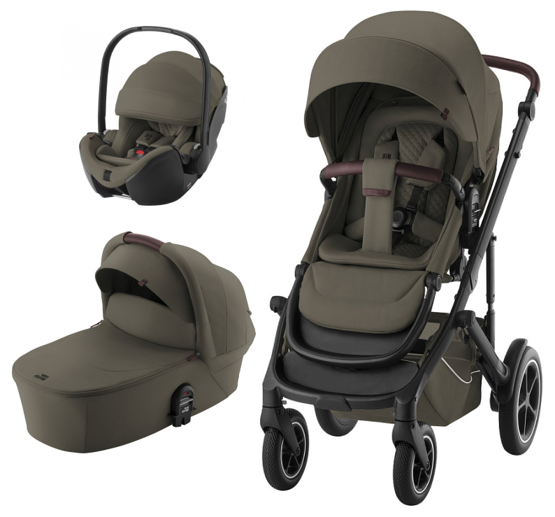 Коляска 3 в 1 Britax Roemer Smile 5Z LUX и автокресло Baby-Safe PRO LUX Urban Olive Urban Olive
