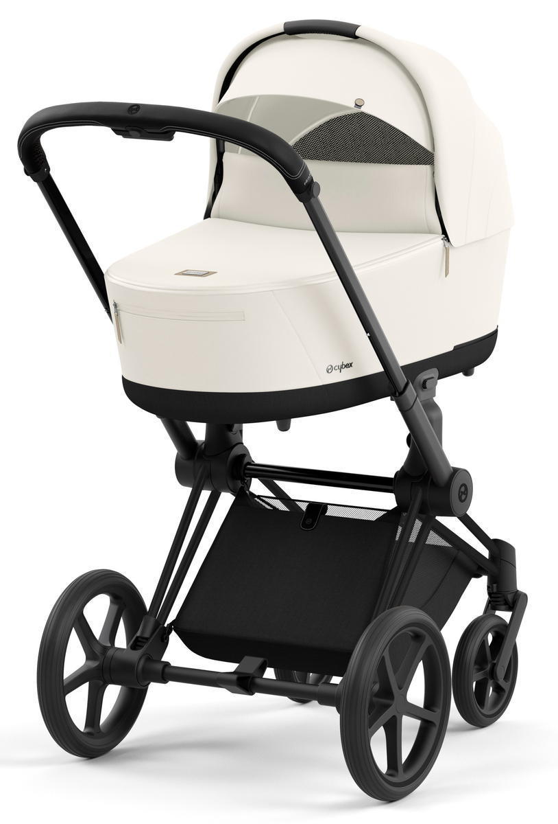 Коляска для новорожденных Cybex Priam IV Matt Black Off White