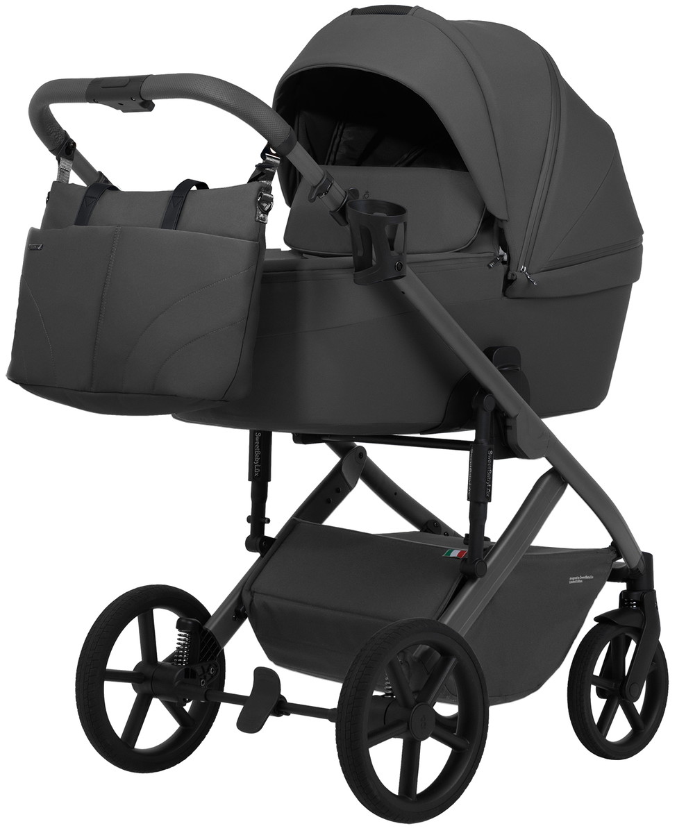 Детская коляска 2 в 1 Sweet Baby SBL Dolce 427707 Dark Grey