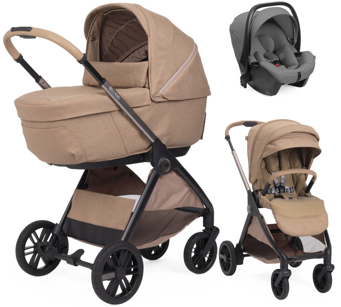 Коляска Chicco Bellagio 3 в 1 с автокреслом Kory Plus Lunar Rock Caramel