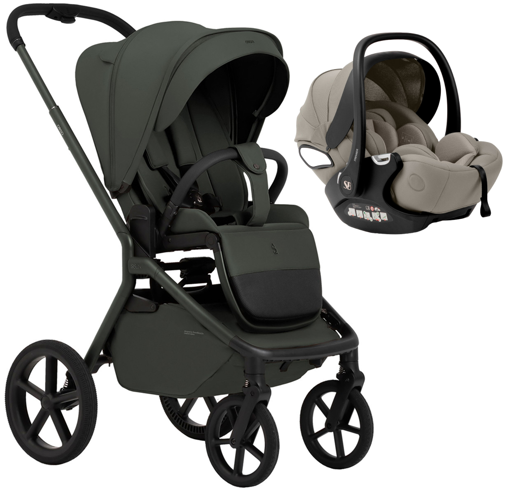 Прогулочная коляска Sweet Baby SBL Orso + автокресло Premier Begie Forest Green