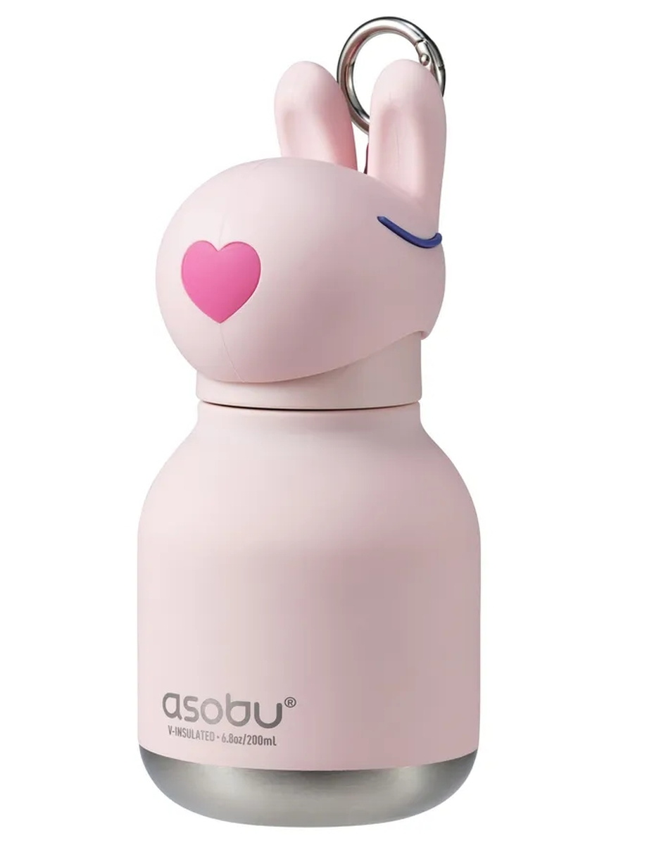 Термос-бутылка для холодных и горячих напитков Asobu Mini Bestie кролик 200 мл