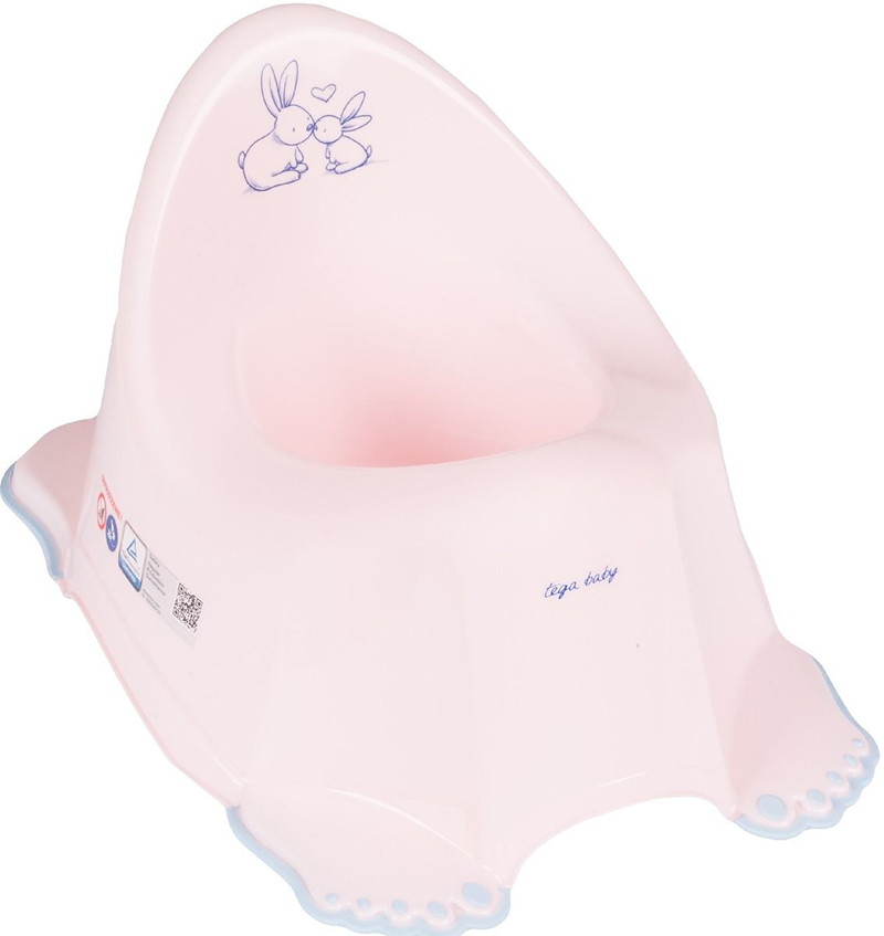 Детский горшок Tega Baby Little Bunnies (Кролики) муз. розовый
