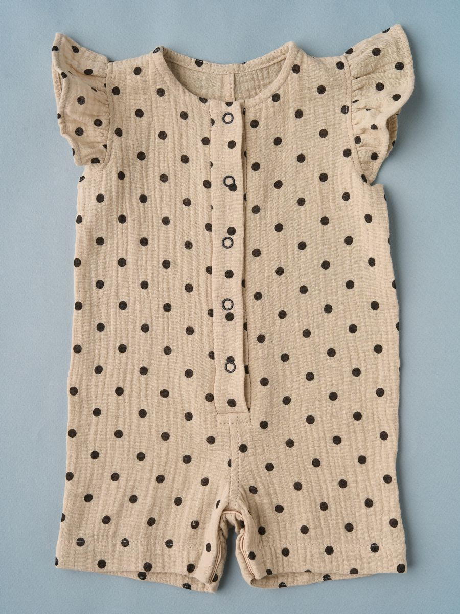 Песочник для девочки Little Star Горошек 30172 (ЧЗ-мз) бежевый 68