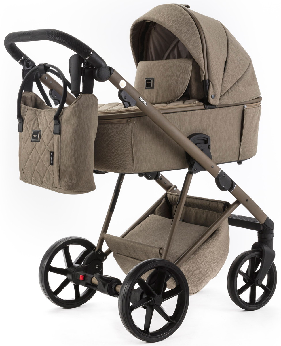 Детская коляска Adamex Delta Natura 3 в 1 DN-6-TAUPE (СЕРО-БЕЖЕВЫЙ)