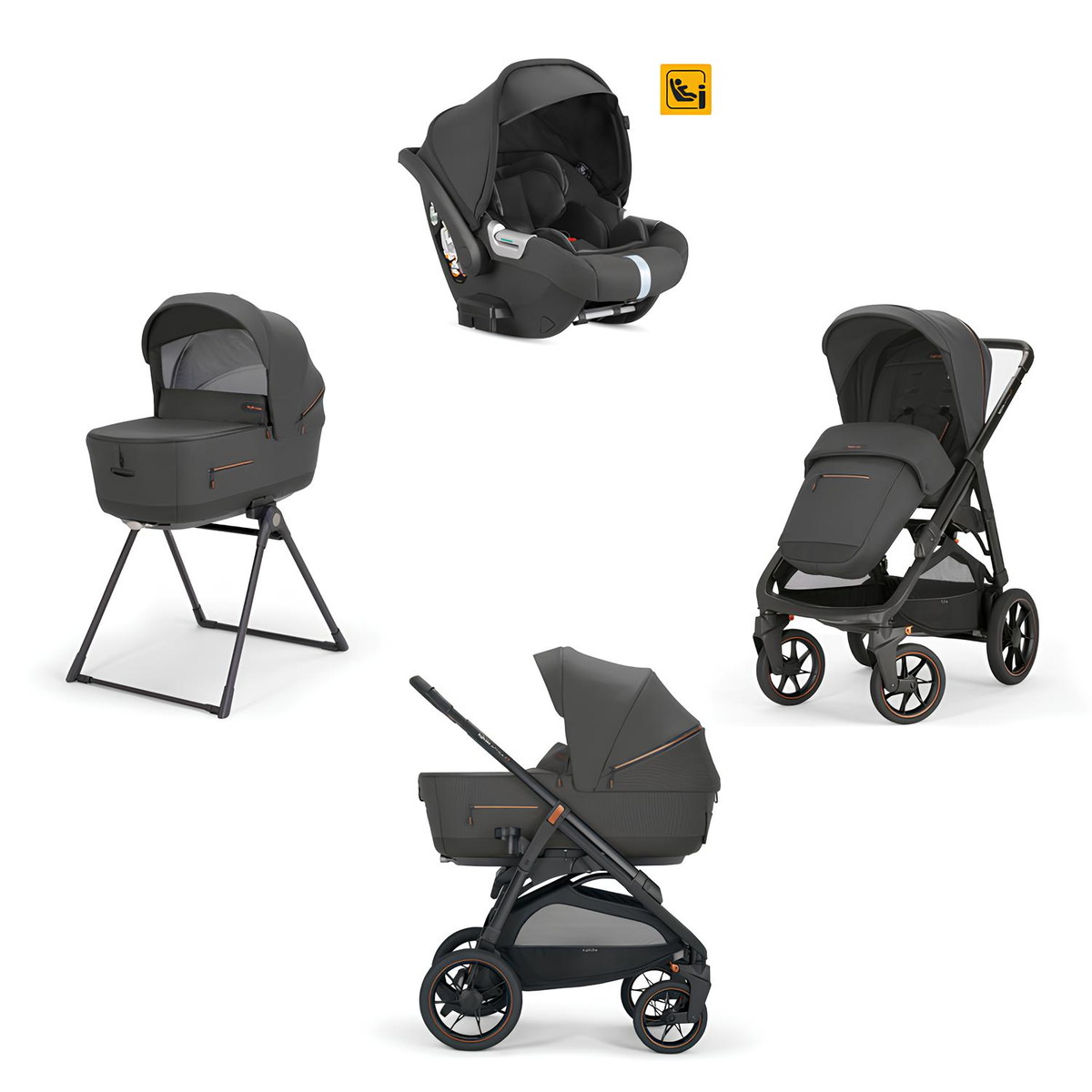 Детская коляска Inglesina Aptica System Quattro XT 4 в 1 DRW 2023 Magnet Grey