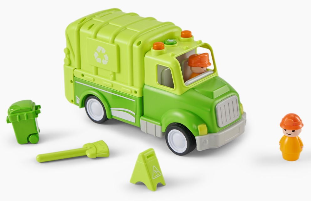 Игрушка Happy Baby машинка CLEANUP CREW КЛИНАП КРЮ 331943 зеленый