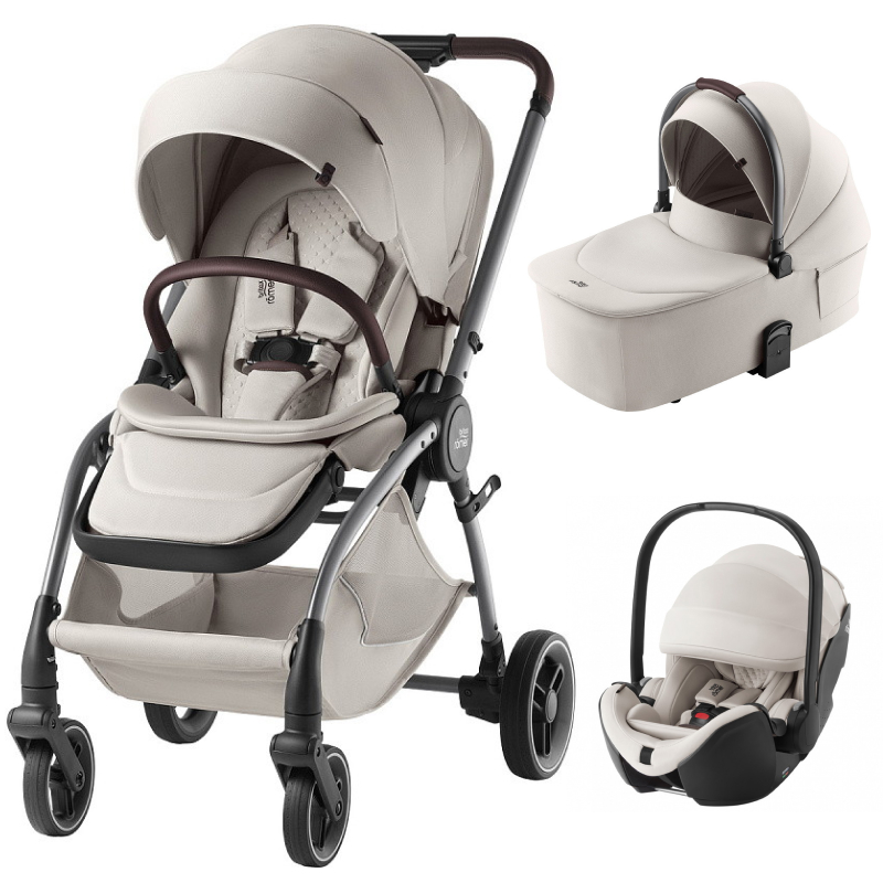 Коляска 3 в 1 Britax Roemer RIO LUX и автокресло Baby-Safe PRO LUX Soft Taupe Soft Taupe