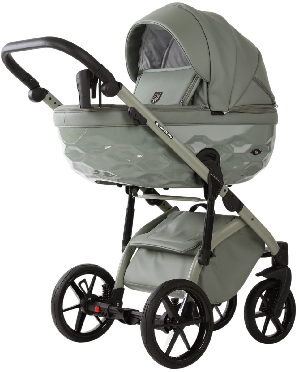 Детская коляска Adamex Chantal Pro Natura 3 в 1 CN-7-SALVIA (ШАЛФЕЙ КОЖА)