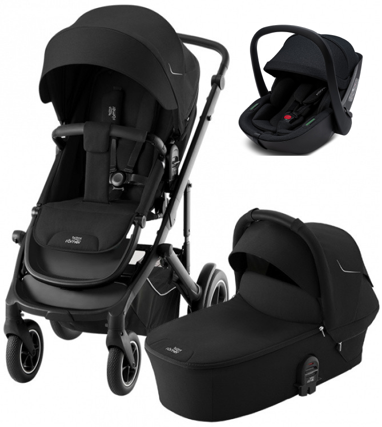 Коляска 3 в 1 Britax Roemer Smile 5Z и автокресло Osann Cuddle Carbon Space Black