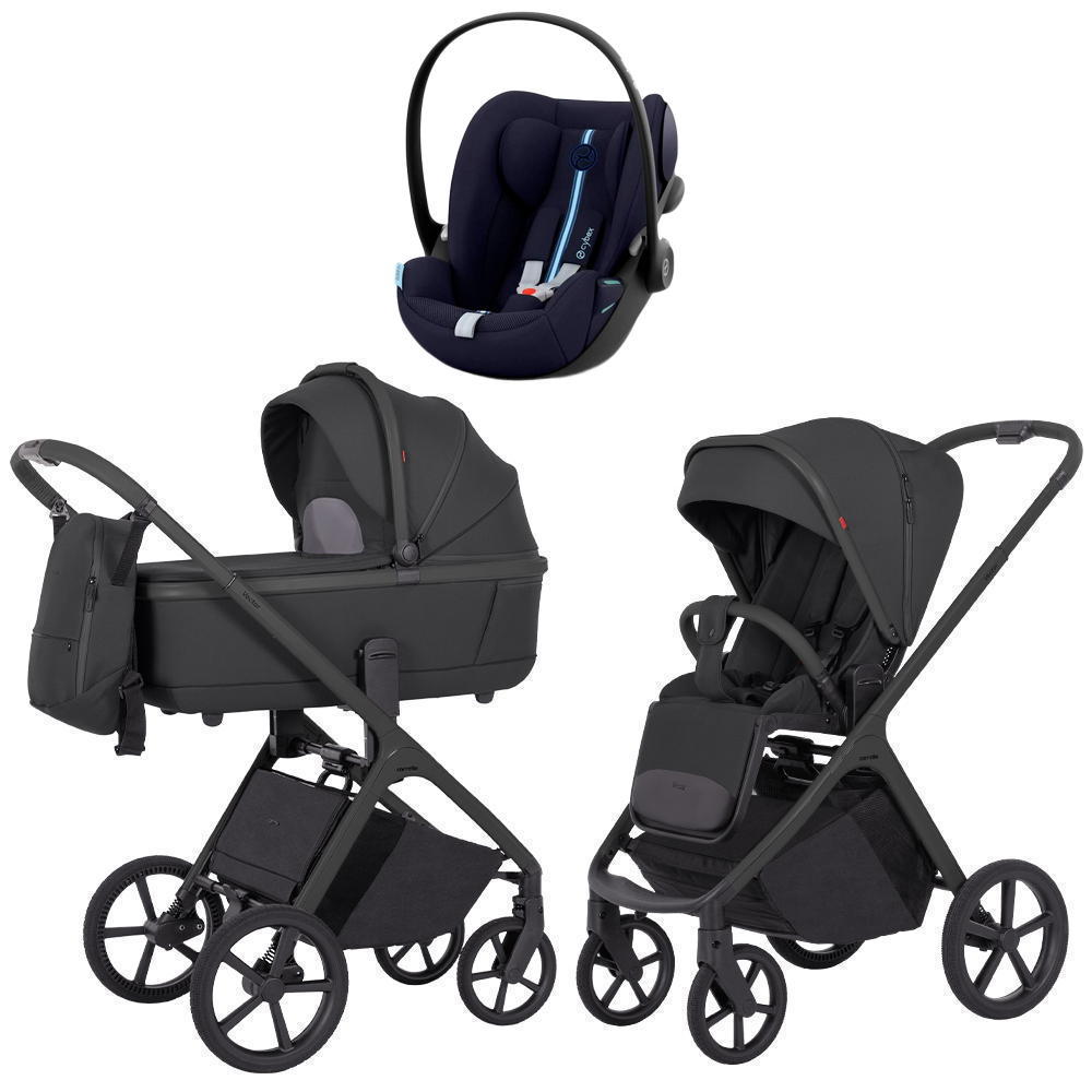Коляска Carrello Vector CRL-6550 и автокресло Cybex Cloud G i-Size Ocean Blue Plus 3 в 1 Magnet Black