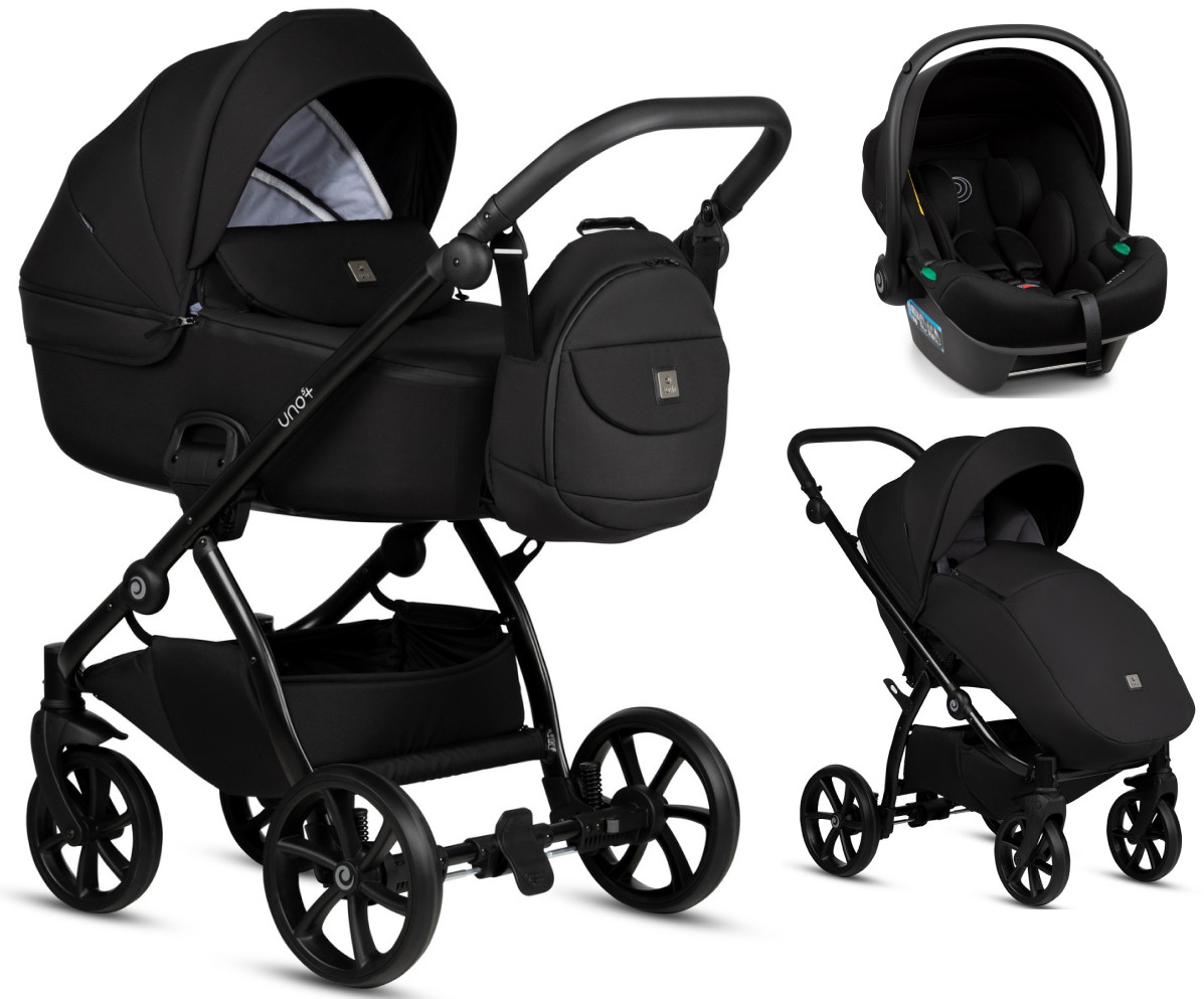 Детская коляска Tutis Uno 5 Plus Essential collection 3 в 1 1402100 Charcoal