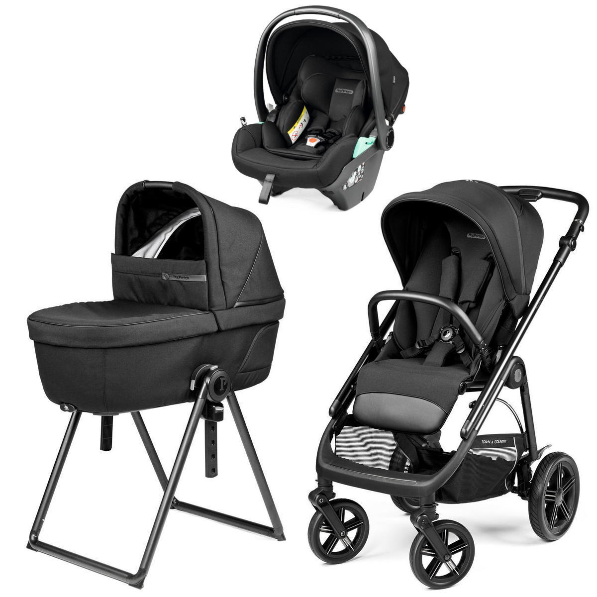 Коляска Peg Perego Veloce TC New Belvedere Lounge 3 в 1 True Black