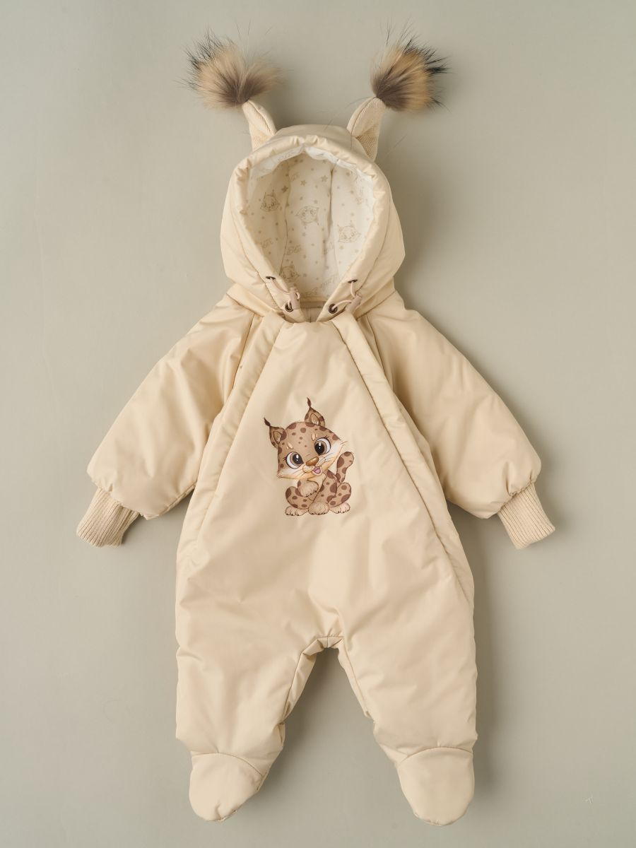 Комбинезон весенний Little Star Рысенок 35336 (ЧЗ-мз) латте 62