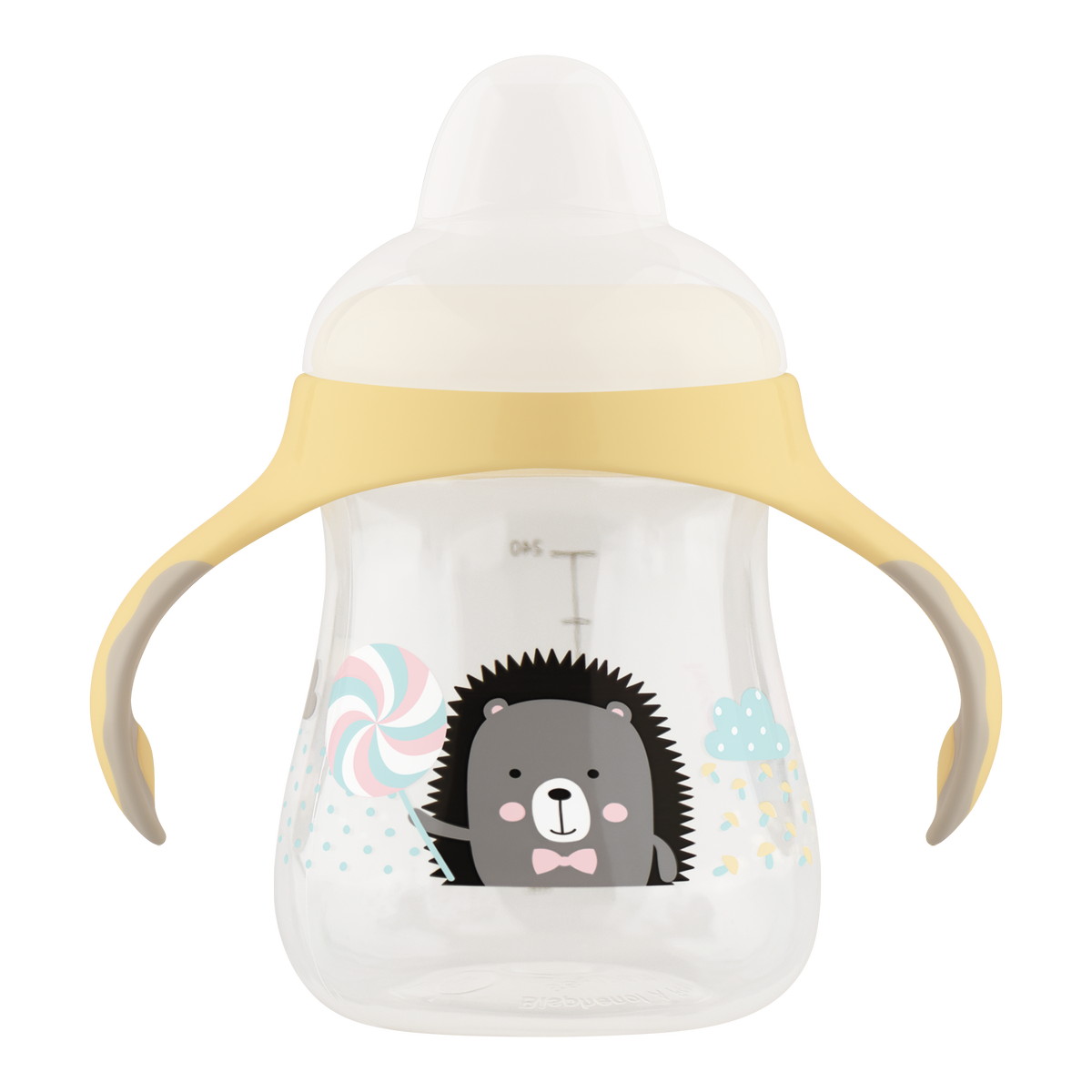 Поильник-непроливайка Lubby с мягким носиком 250 мл 6+ мес 20670