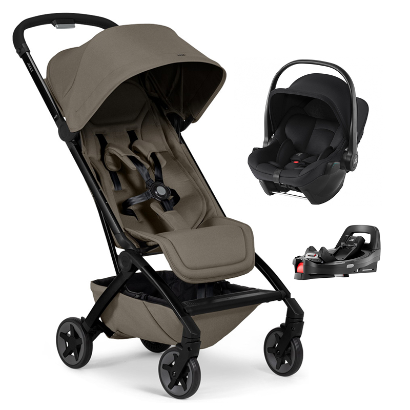 Прогулочная коляска Joolz Aer 2 и автокресло Baby-Safe Core Space Black и база Vario Base 5Z Hazel brown