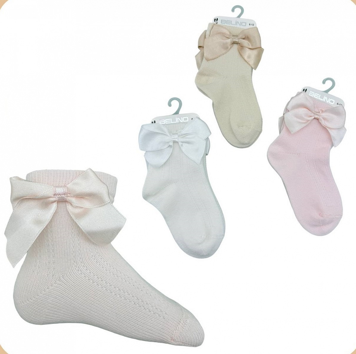 Носки Belino для девочки ажурные с аксессуаром 225000 J 10