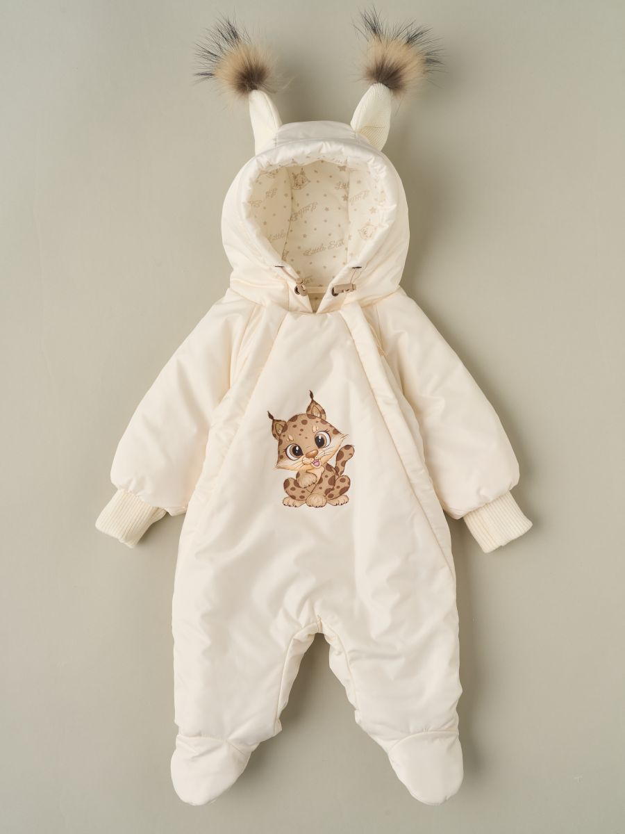 Комбинезон весенний Little Star Рысенок 35336 (ЧЗ-мз) кремовый 62