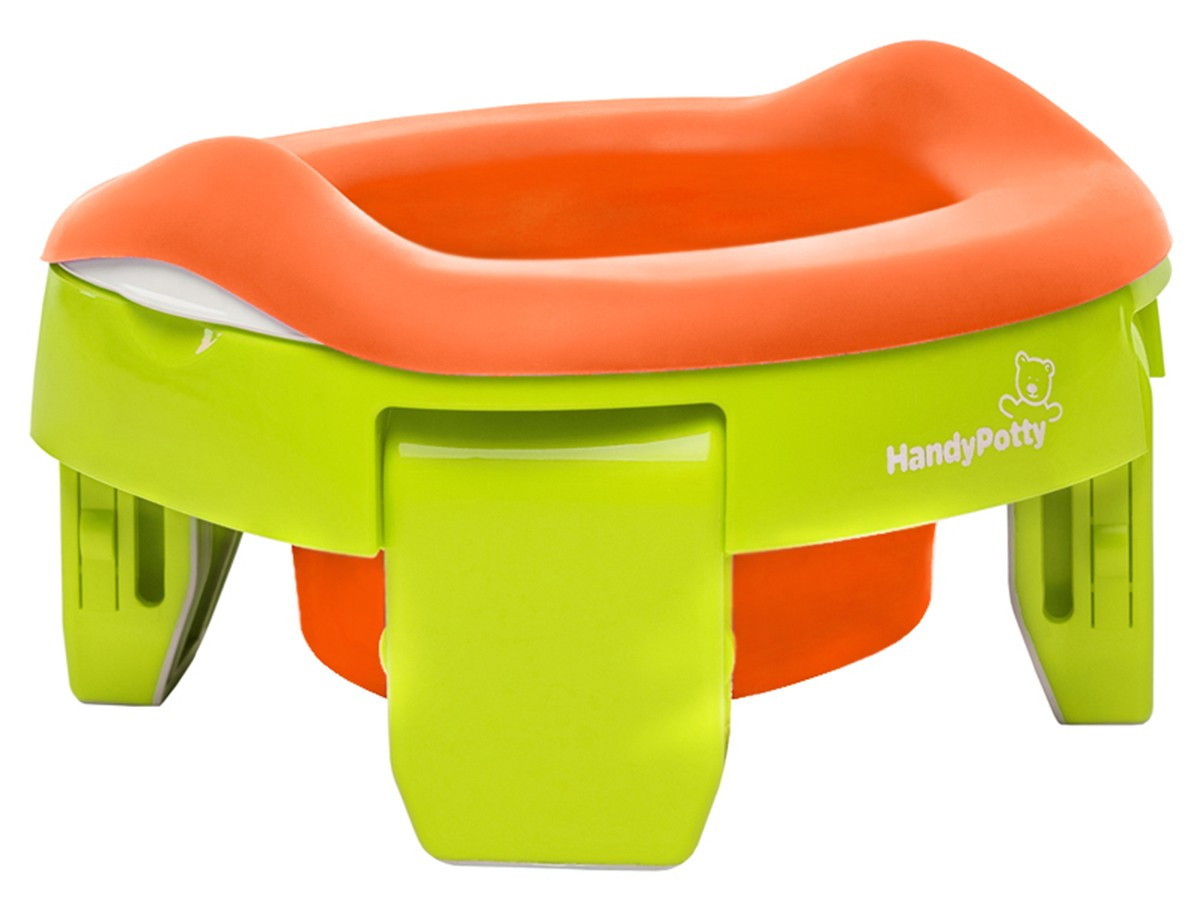 Горшок дорожный Roxy-Kids HandyPotty HP-255 HP-255C лайм-оранжевый