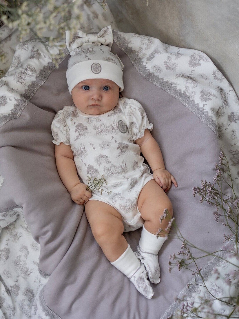 Боди НаследникЪ Выжанова для девочки 04011-02023 ЧЗ гравюра 56