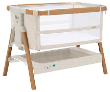 Кровать-трансформер приставная Tutti Bambini CoZee XL 120х60 см GTD Scandinavian Walnut/Ecru