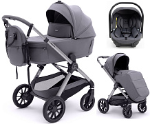 Коляска Agex Prima Pro 3 в 1 с автокреслом i-Team ATG080 Grey APS214 Sora серый