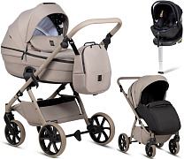 Детская коляска Tutis Uno 6 Plus Essential collection 4 в 1 с автокреслом Beno Black и базой 1602172 Taupe с сумкой