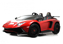 Детский электромобиль RiverToys Lamborghini Aventador SV M777MM красный