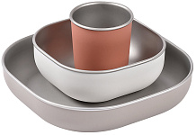 Набор посуды Beaba из нержавеющей стали с покрытием из силикона