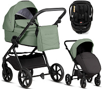Детская коляска Tutis Leo 3 Plus 3 в 1 с автокреслом Beno Black 1582236 Mint