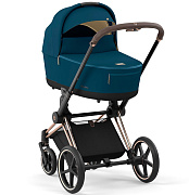 Коляска для новорожденных Cybex Priam IV Rosegold Mountain Blue