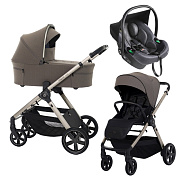 Детская коляска 3 в 1 Espiro Only 2025 и автокресло Pi Graphite 409 smokey taupe / Графитовый (Graphite 117)