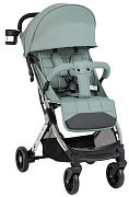 Детская прогулочная коляска Farfello Comfy Go Comfort Chrome зелёный на серебре