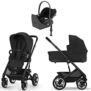 Коляска Cybex Talos S Lux BLK complete Cloud T Sepia Black Plus Base T 4 в 1 Moon Black с дождевиками