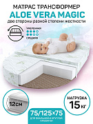 Детский матрас трансформер AmaroBaby Aloe Vera Magic (овальный/круглый) 125х75х12 см