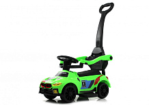 Детский толокар RiverToys F003FF-P с родительской ручкой зеленый