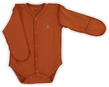 Боди Rant Hugs and Kisses Print с длинным рукавом Friends Brown 62