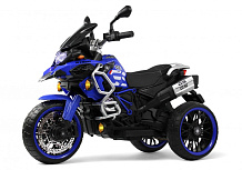 Детский электромотоцикл RiverToys М008БХ синий