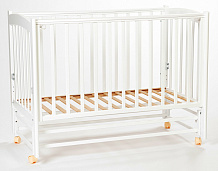 Детская кроватка Mr Sandman Pocket Base маятник продольный 01 Белый