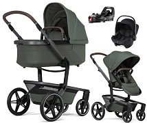 Детская коляска 4 в 1 Joolz Day 5 и автокресло Baby-Safe Core Space Black и база Vario Base 5Z без адаптеров Forest Green