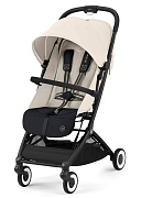 Прогулочная коляска Cybex Orfeo BLK Canvas White с дождевиком и бампером