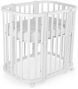 Детская кровать-трансформер Sweet Baby Palermo 5 в 1 с маятником белый/белый