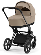 Коляска для новорожденных Cybex Priam IV Matt Black Cozy Beige