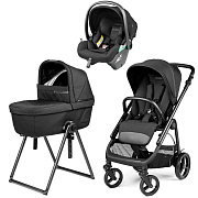 Коляска Peg Perego Veloce New Belvedere Lounge 3 в 1 True Black