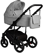 Детская коляска Indigo Lamar 2 в 1 La06 св.серая кожа